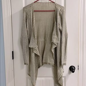 Taupe and Cream cardigan